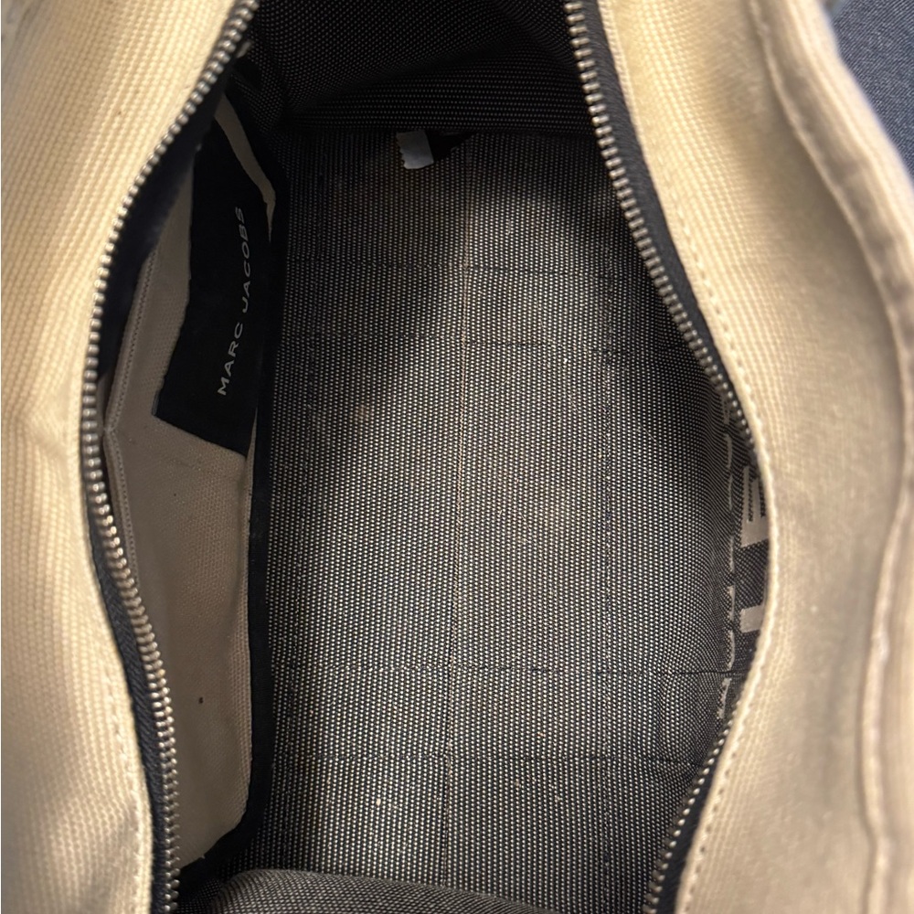 Marc Jacobs Cream and Black Canvas Tote - Picture 5 of 7